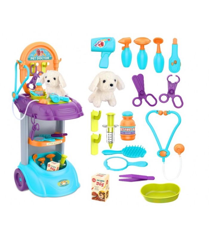kit veterinario para niños, juego médico de simulación para niños pequeños