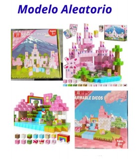 Juego STEM de Cubos Magneticos 100 pcs Pink