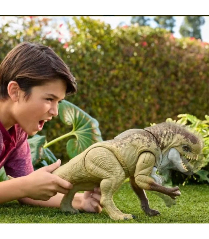 JURASSIC WORLD REBIRTH DINOSAURIO MALO CON FUNCIÓN DE ATAQUE Y SONIDOS