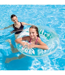 Salvavidas grande inflable con diseño modelo aleatorio