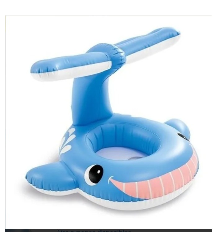 Flotador De Ballena Con Techo Para Bebé