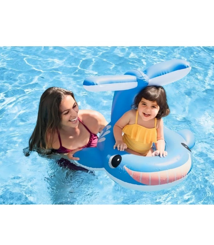Flotador De Ballena Con Techo Para Bebé