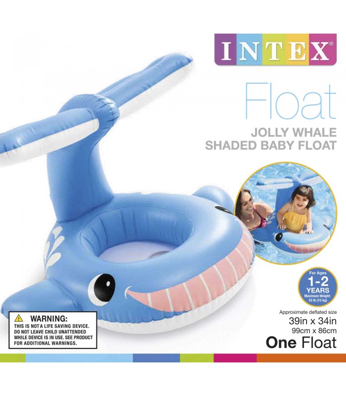 Flotador De Ballena Con Techo Para Bebé