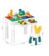 Set de construcción y mesa de actividades para niños 102pcs