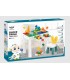 Set de construcción y mesa de actividades para niños 102pcs