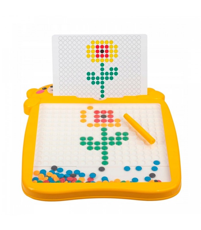 Tablero de Dibujo con Puntero Magnetico Marco amarillo