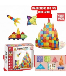 Bloques Magnéticos Coloridos 100pcs