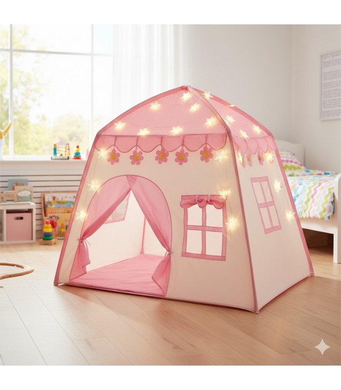 Carpa Casita Con Flores con luces