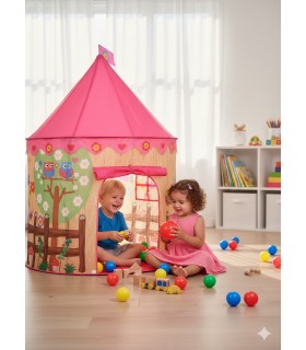 Carpa Castillo Casita Armable para  Niñas  Rosado