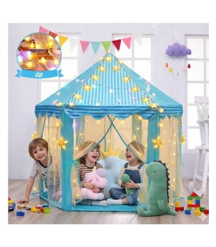 Carpa Castillo Princesa Con Luces Modelo Tul