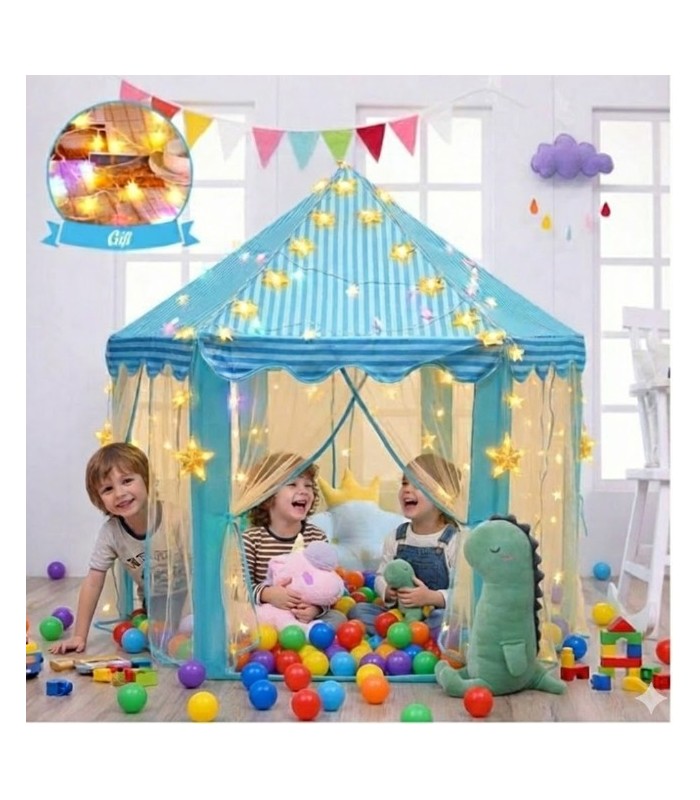 Carpa Castillo Princesa Con Luces Modelo Tul
