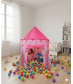 Divertitoys - Carpa Castillo Cohete Rosado Armable para Niñas