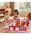Set cocina rosa con sonido 19 piezas induction cooker
