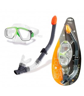 INTEX - Snorkel - Set de buceo Máscara y tubo 8-13 Años