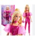 Muñeca Barbie Deluxe Cabello Rubio Y Conjunto Rosa
