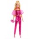 Muñeca Barbie Deluxe Cabello Rubio Y Conjunto Rosa