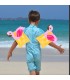Flotador Para Brazos Flamingo. Amarillo Y Rosa