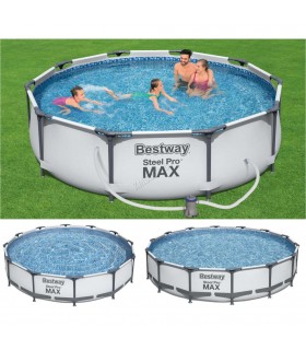 Bestway - Piscina Estructural 366x76 CM con Bomba de Filtrado.