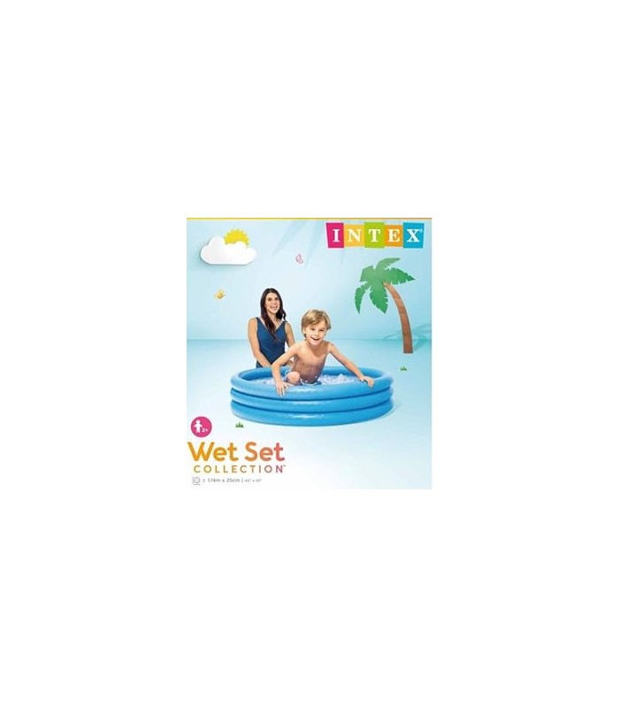 INTEX 45" Inflatable Crystal Blue Pool