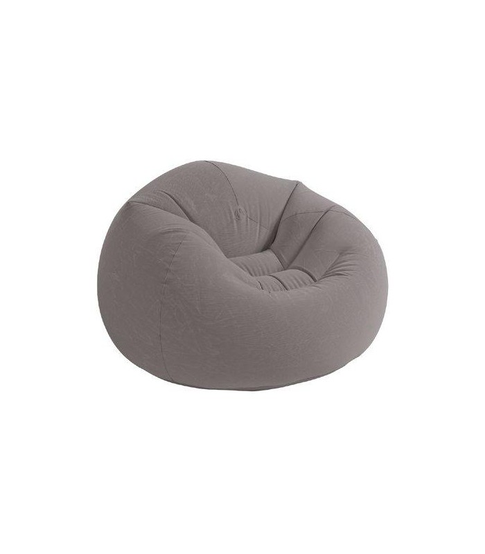 Sillon sofa puff inflable 107x104x69 Gris INTEX
