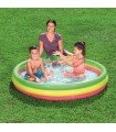 BESTWAY - Piscina Inflable con 3 Aros multicolor  152x30 cm