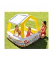 Intex - Piscina inflable con techo 157x157x122cm