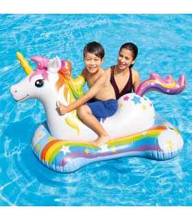 INTEX - Flotador recreativo modelo Unicornio 163x86 cm